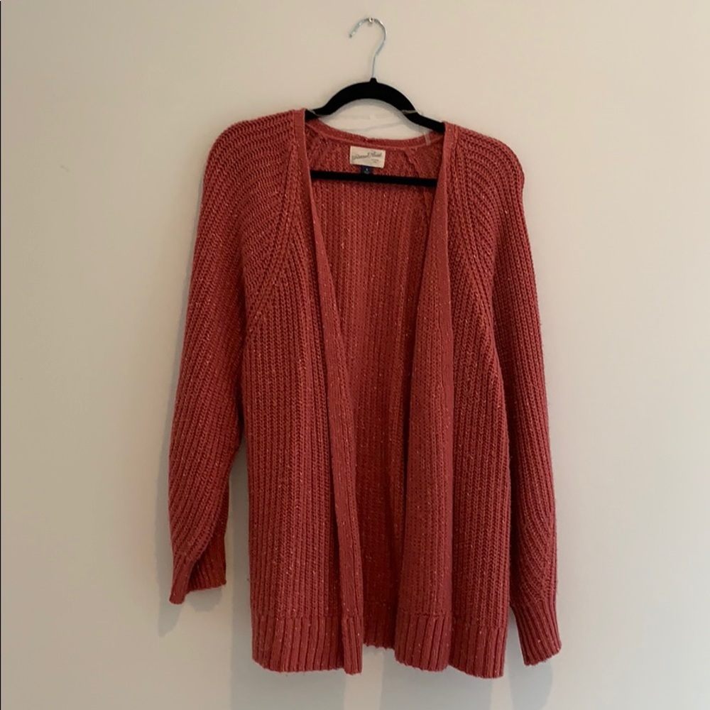 Open front sweater